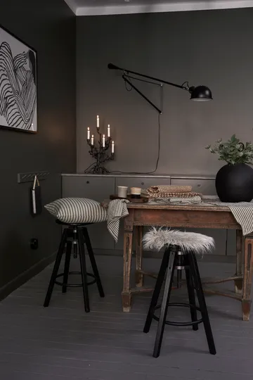 Coussin de chaise Dolly Ø35 cm - Marron - Boel & Jan