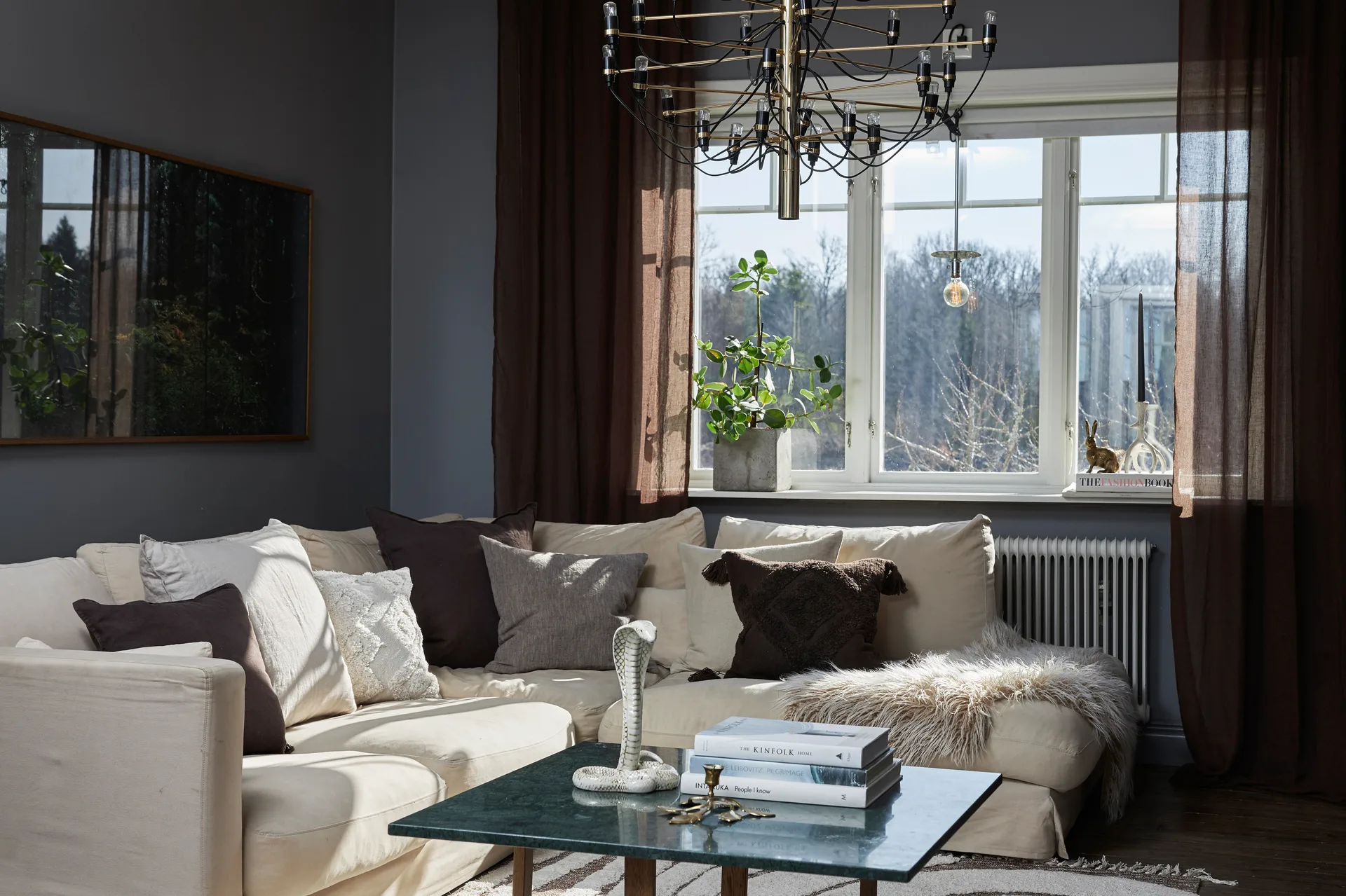 Ensemble de rideaux Mirja 130x275 cm, Marron Boel & Jan