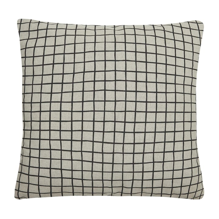 Housse de coussin à carreaux Tofta 45x45 cm - Gris - Boel & Jan