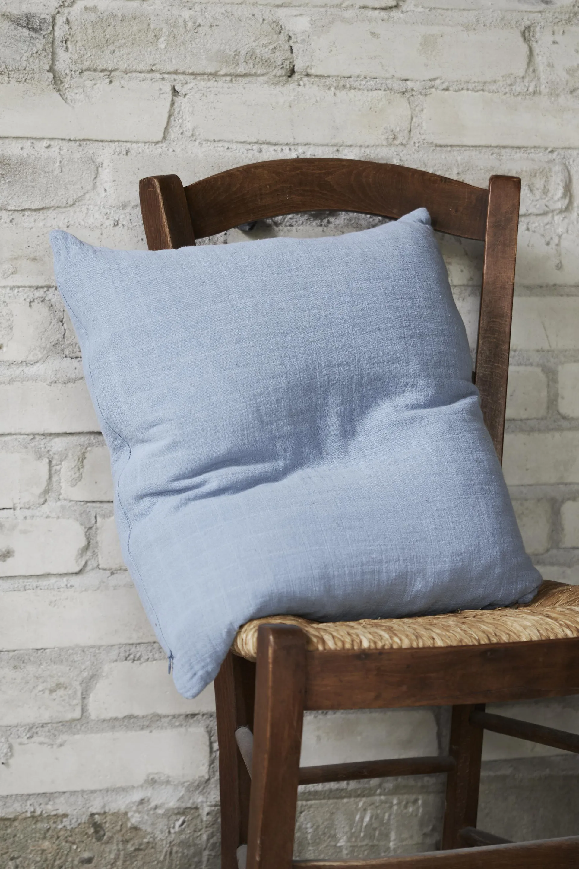 Housse de coussin Astrid 45x45 cm, Bleu Boel & Jan