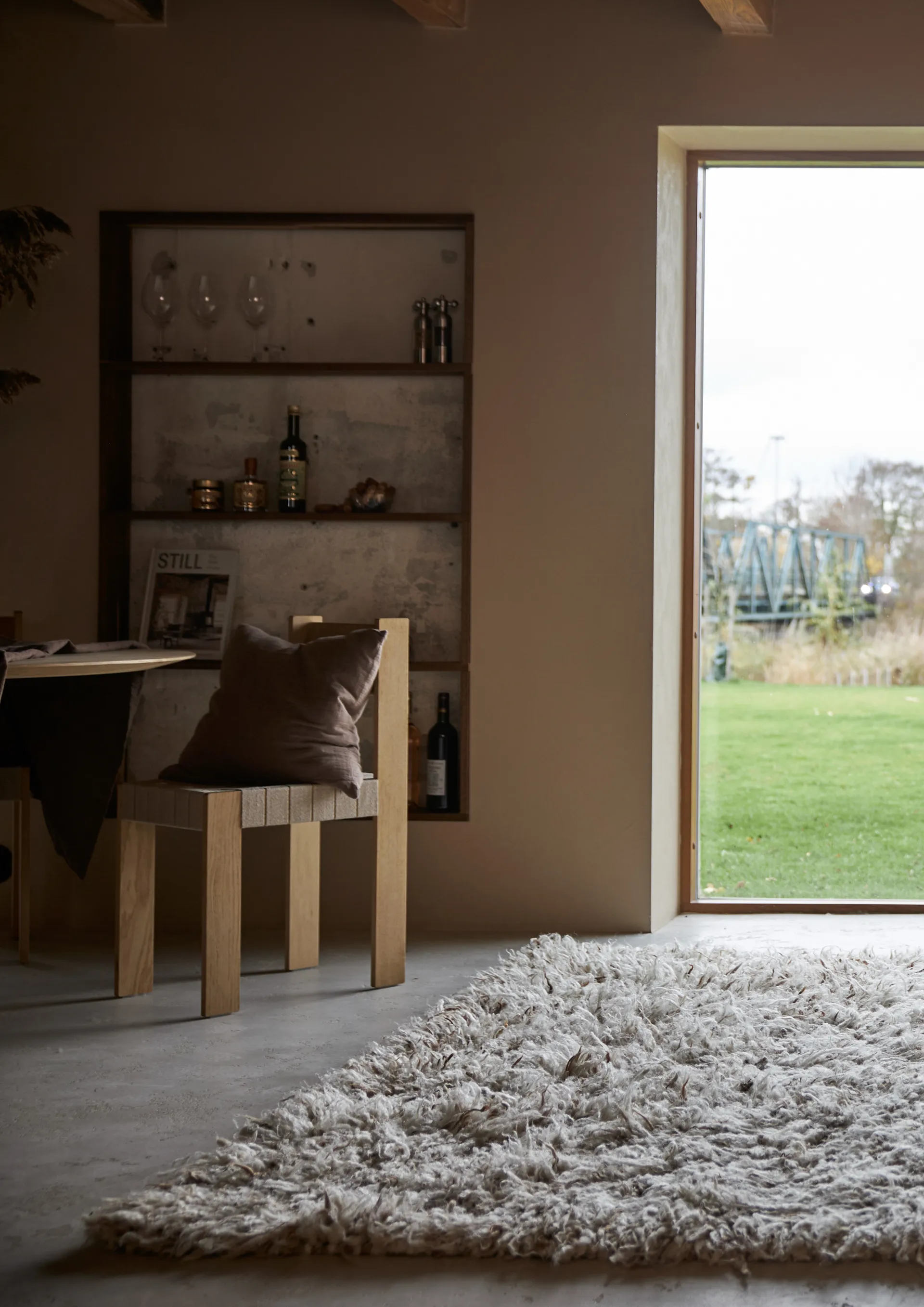 Housse de coussin Astrid 45x45 cm, Marron Boel & Jan