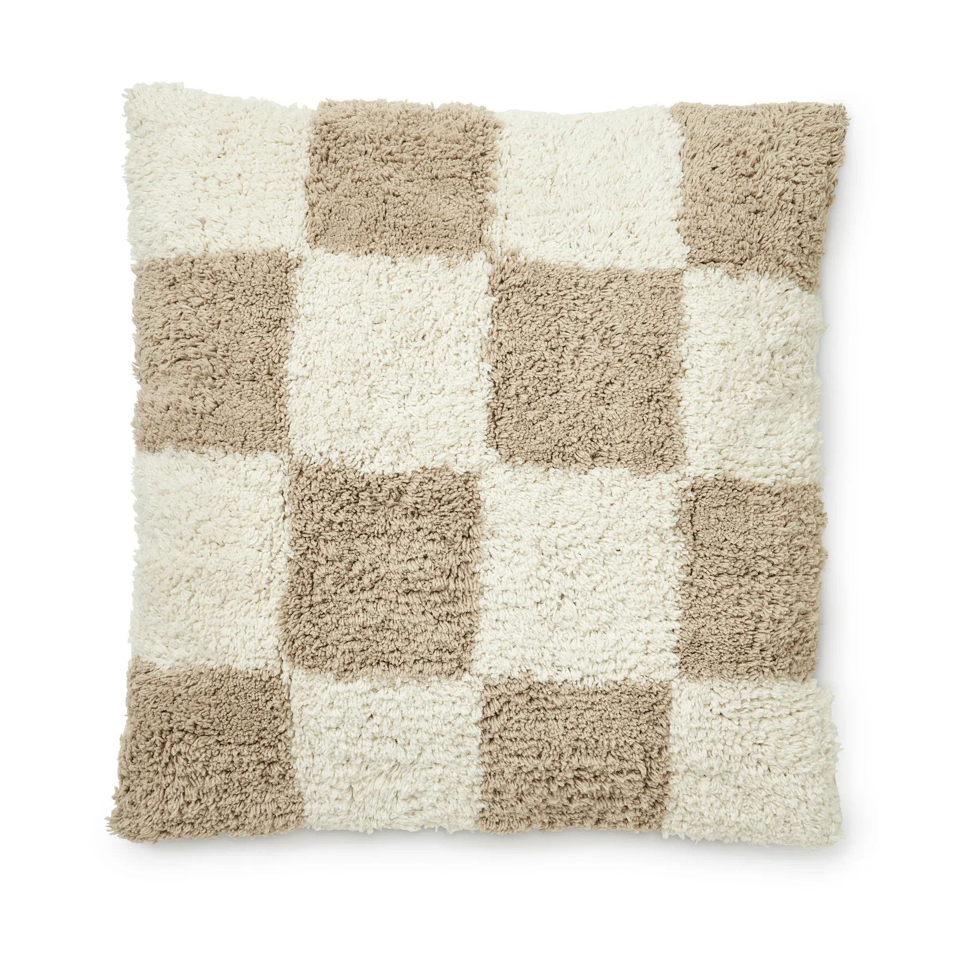 Housse de coussin Claudia 45x45 cm, Beige-blanc Boel & Jan