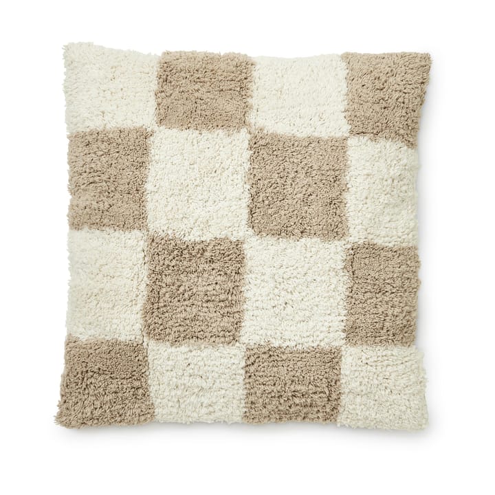 Housse de coussin Claudia 45x45 cm - Beige-blanc - Boel & Jan