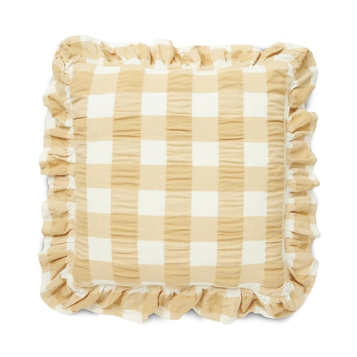 Housse de coussin Kullavik 45x45 cm - Jaune-blanc - Boel & Jan