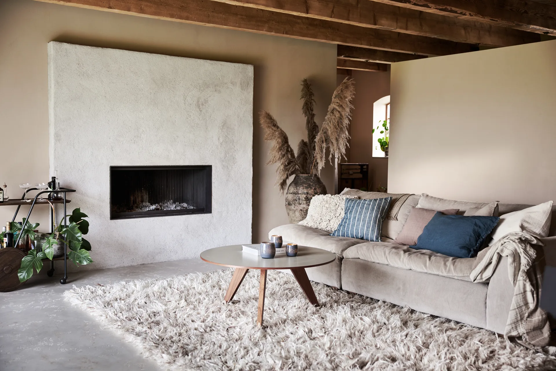 Housse de coussin Noa 40x60 cm, Bleu Boel & Jan