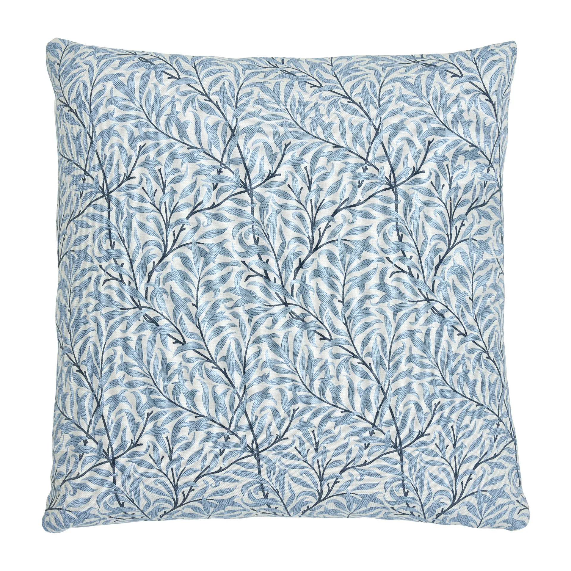 Housse de coussin Ramas 50x50cm, Blanc-bleu clair Boel & Jan