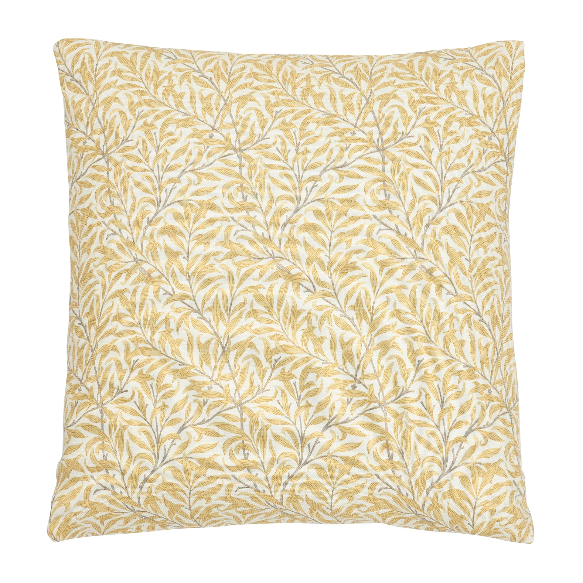 Housse de coussin Ramas 50x50cm, Blanc-jaune Boel & Jan