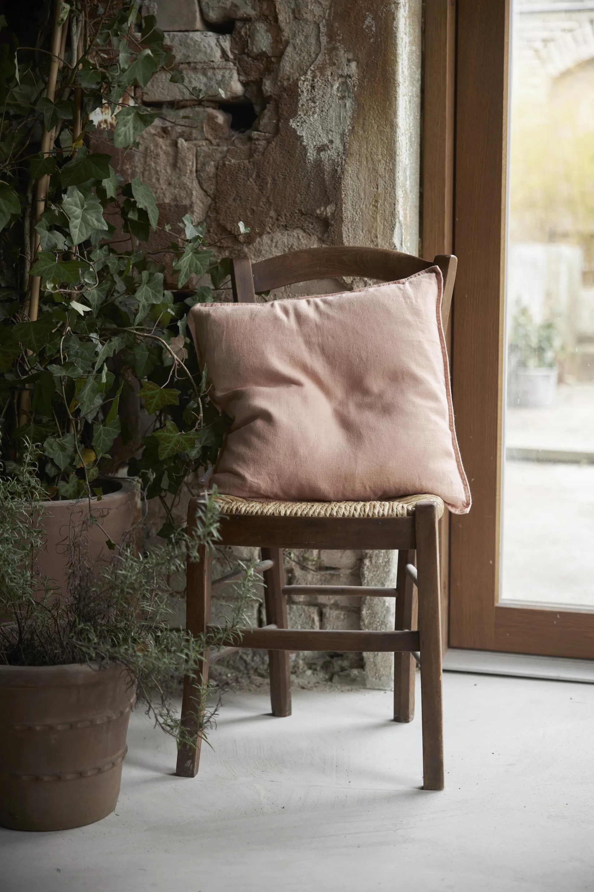Housse de coussin Sabina 45x45 cm, Abricot Boel & Jan