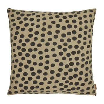 Housse de coussin Tofta à pois 45x45 cm - Marron - Boel & Jan