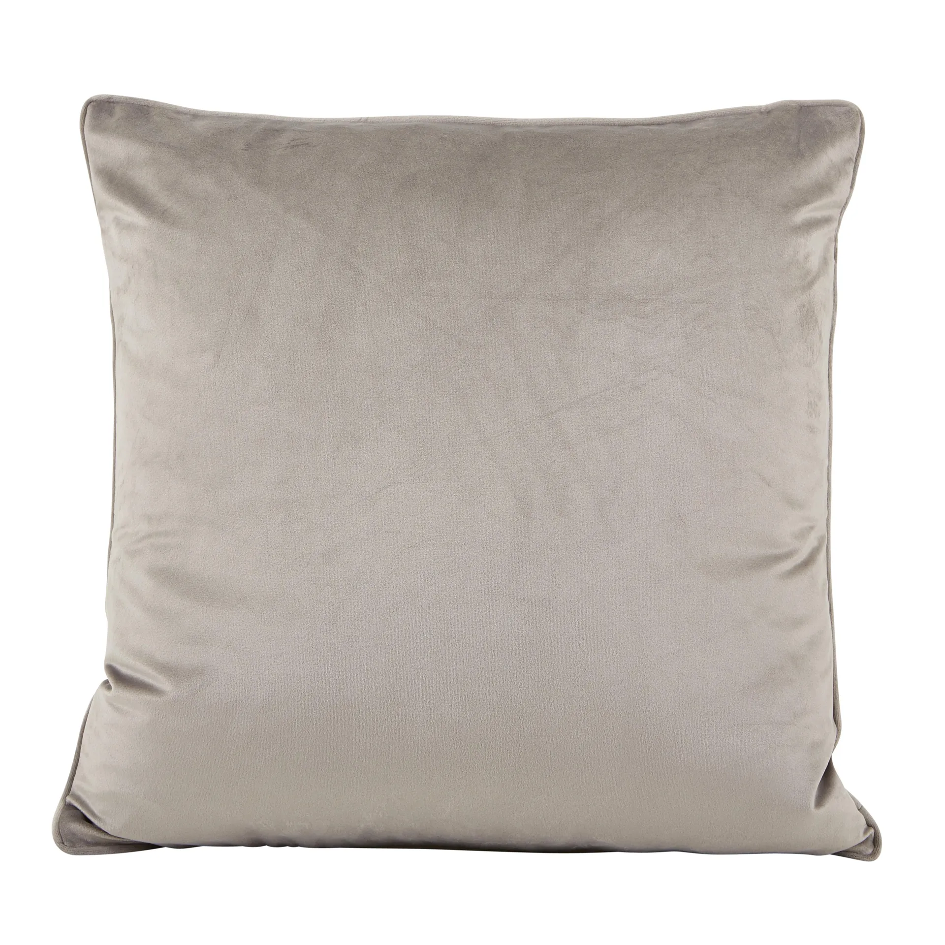 Housse de coussin velours Anna, gris clair Boel & Jan