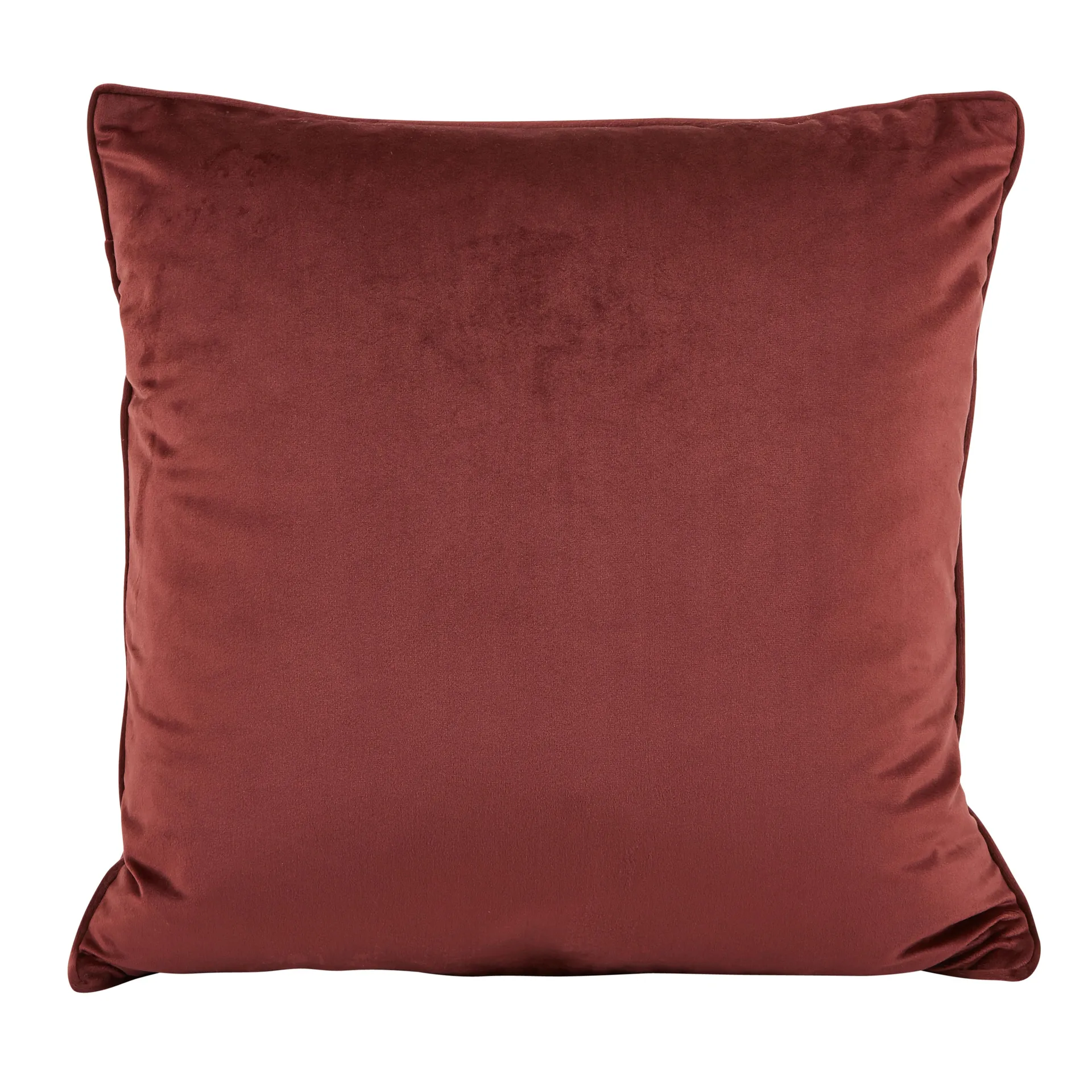 Housse de coussin velours Anna, rouille rouge Boel & Jan