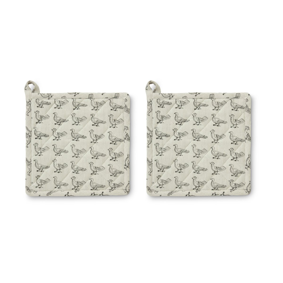 Boel & Jan Manique Stina 20x20 cm, lot de 2 Beige | Design Scandinave | Maniques & gants isolants | Beige