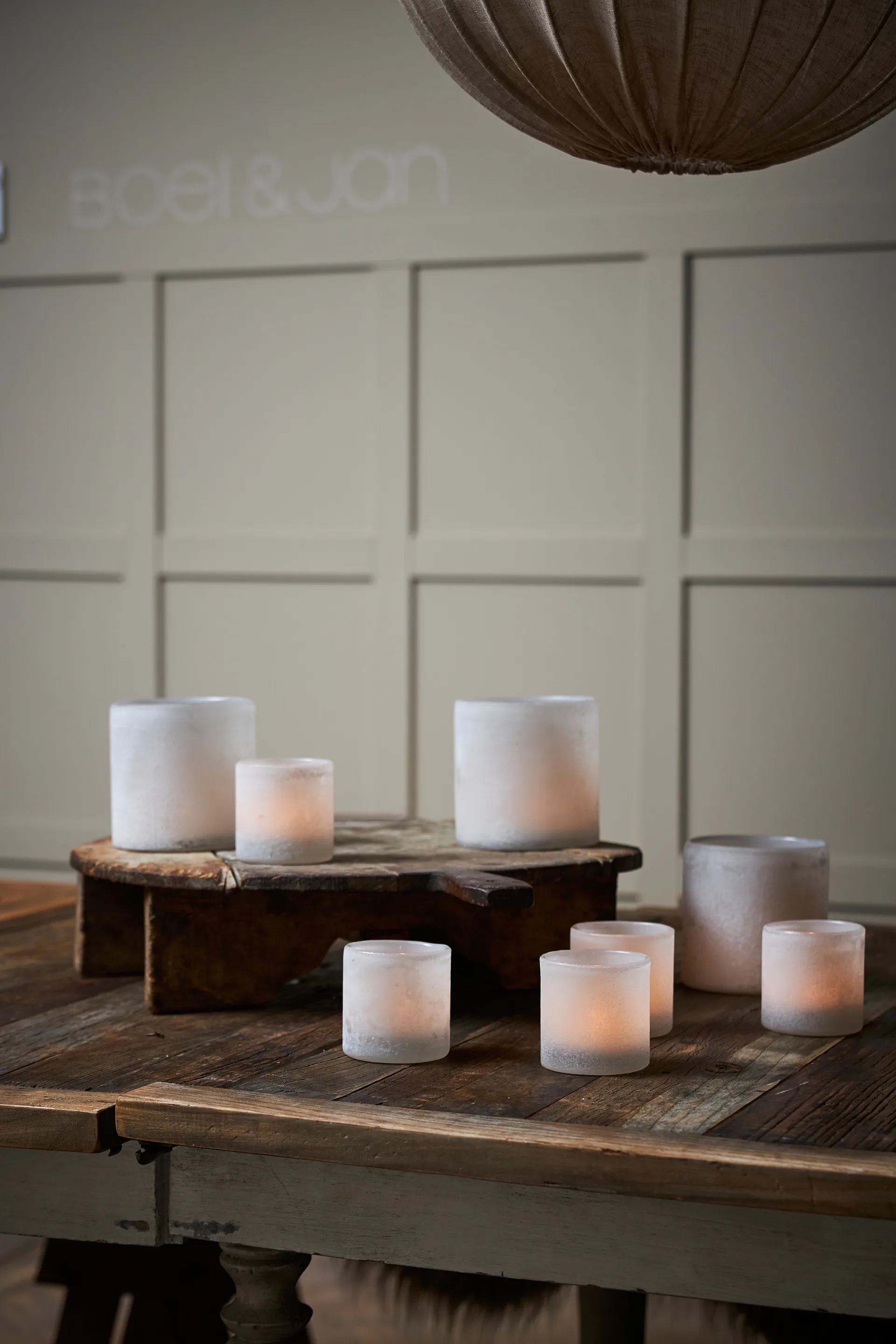 Photophore Bungenäs Ø 12,5 cm, Blanc Boel & Jan