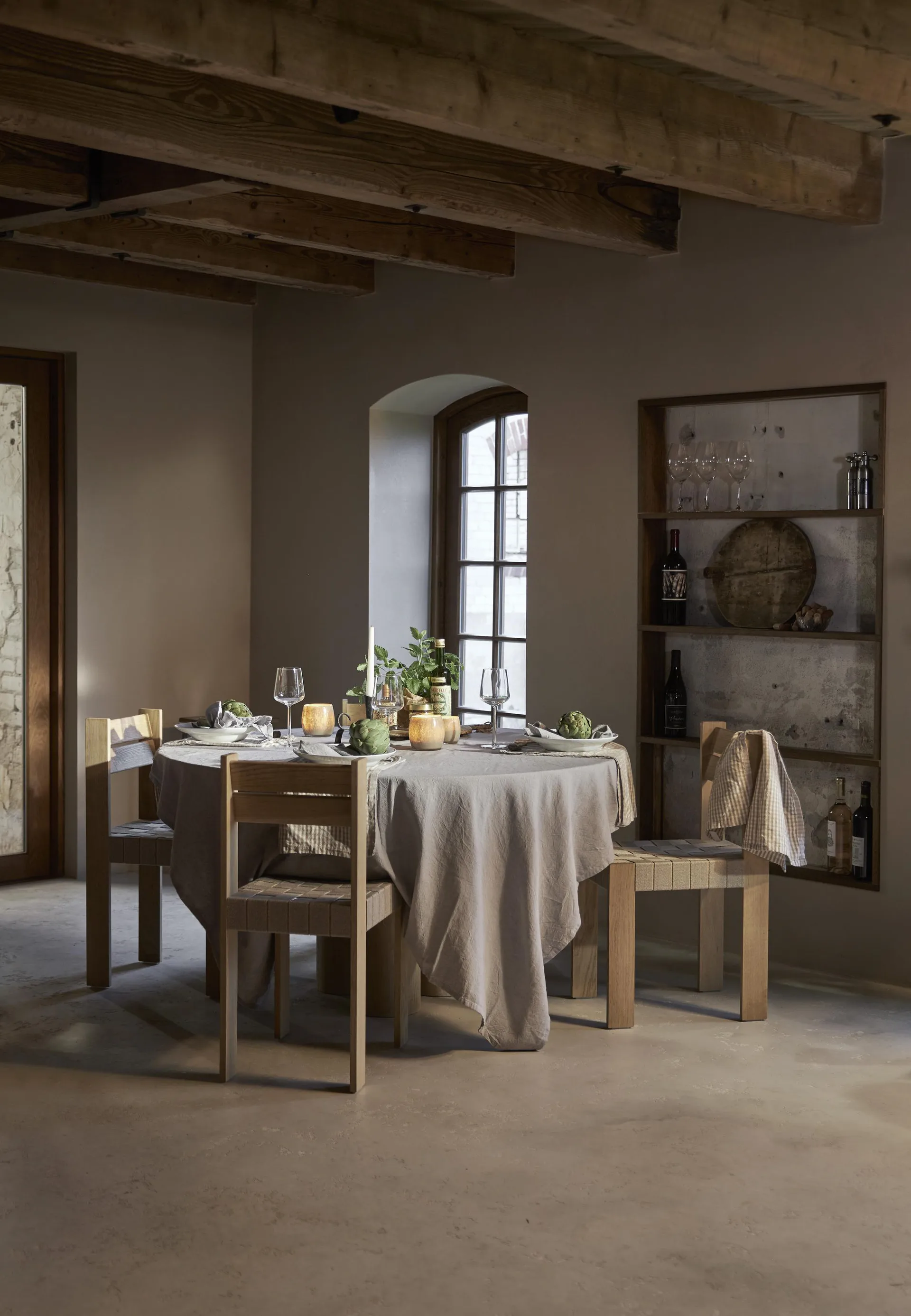 Photophore Goya Ø 8 cm, Blanc Boel & Jan