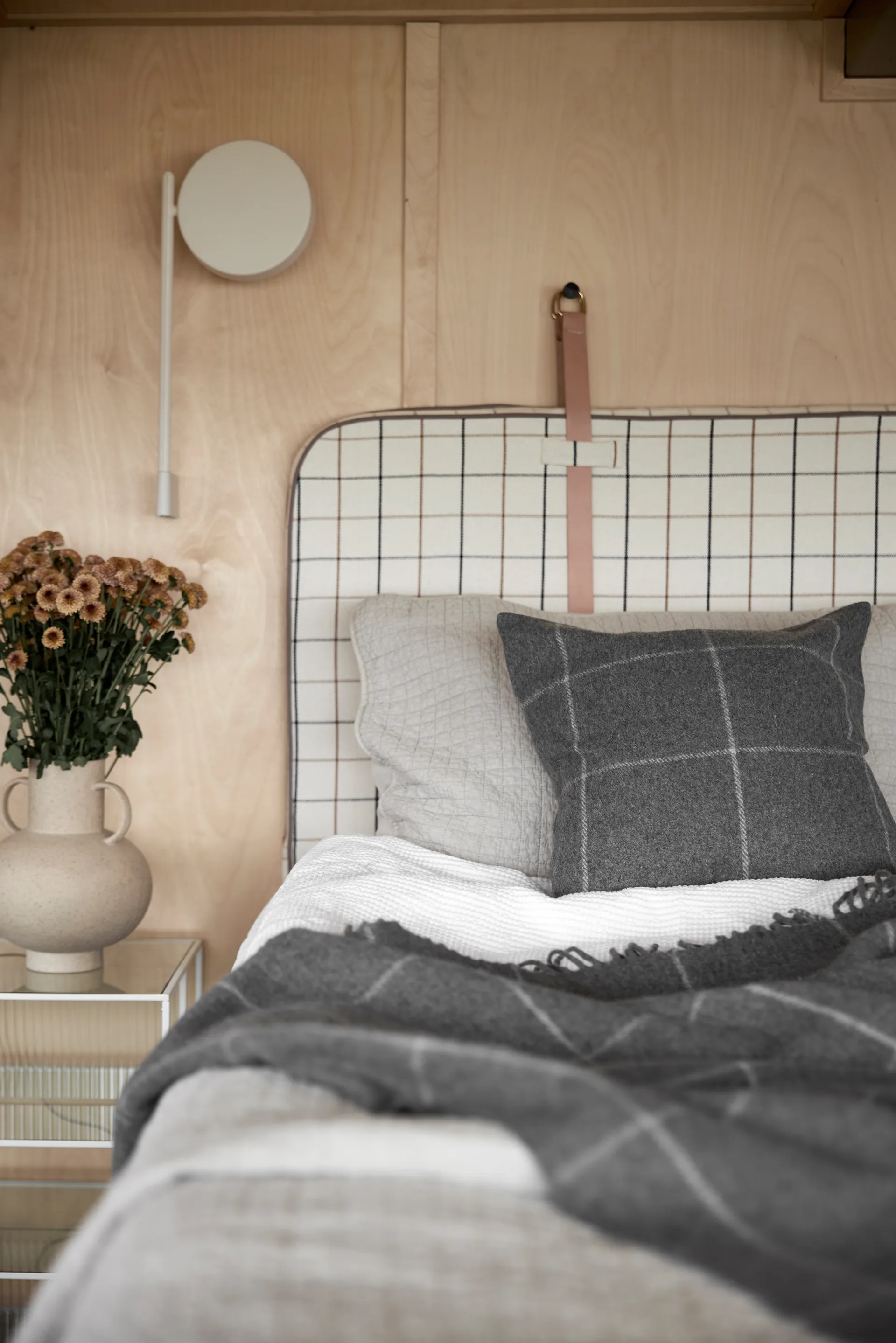 Plaid en laine Vilgot 130x170 cm, Gris Boel & Jan