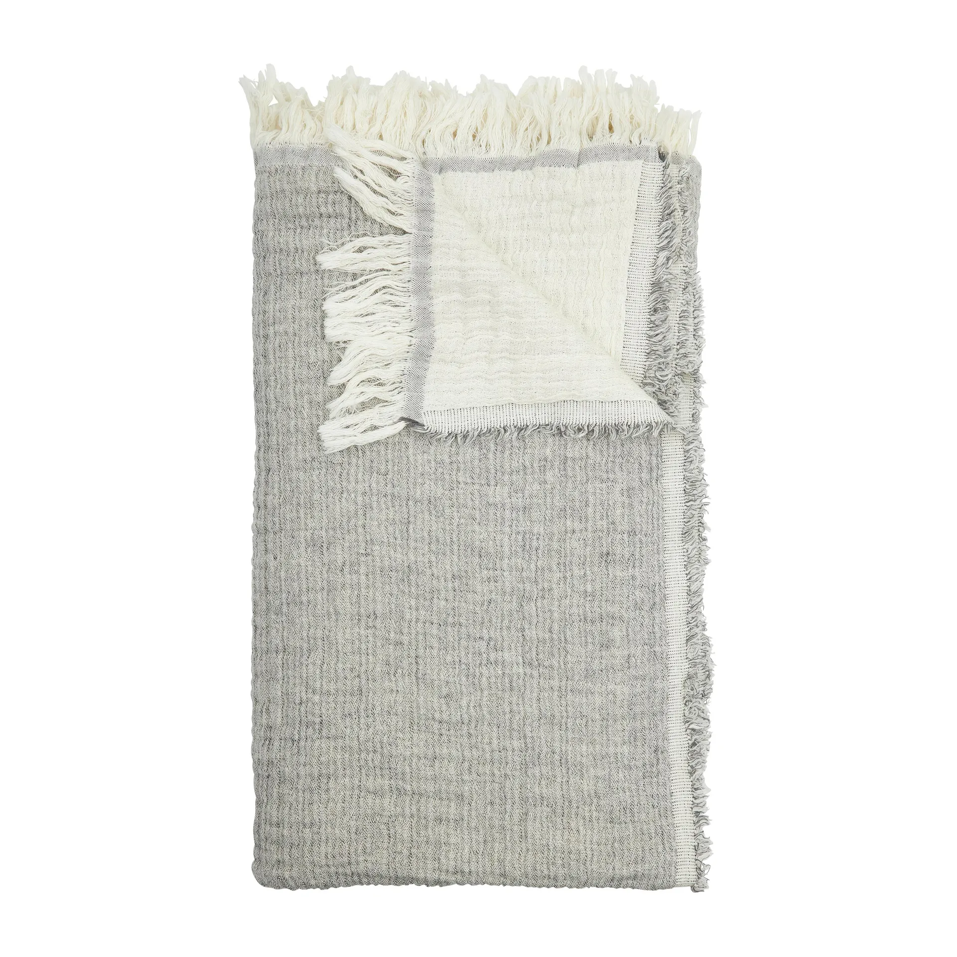 Plaid Samos 120x150 cm, Gris Boel & Jan