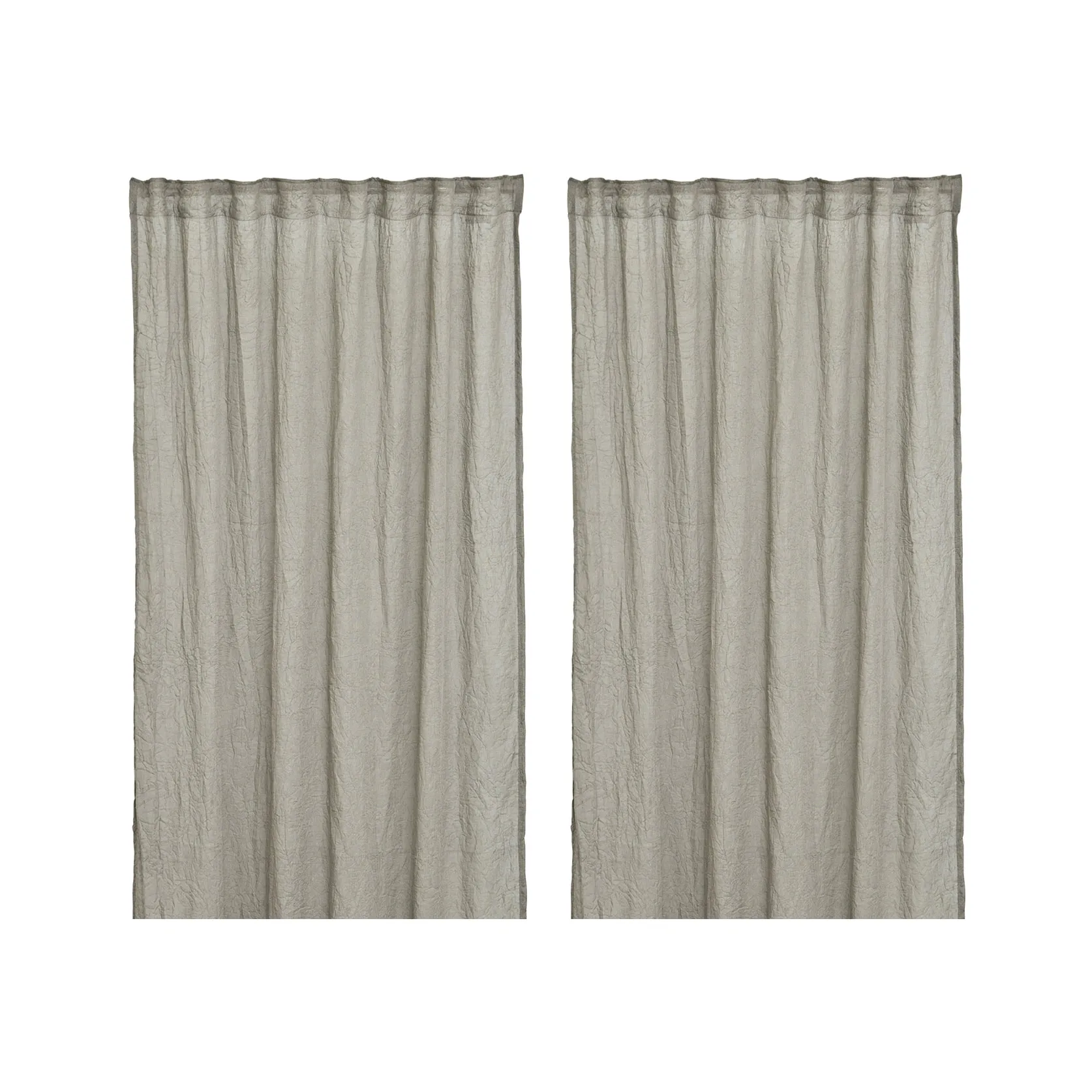 Rideaux Mirja 130x275 cm Lot de 2, Gris Boel & Jan