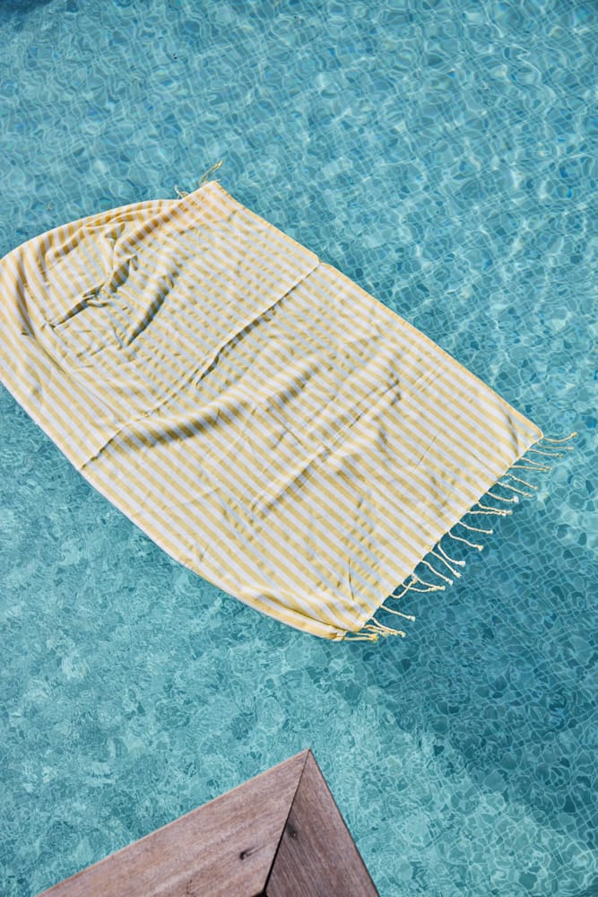 Serviette de bain Höllviken 90x150 cm, Jaune Boel & Jan