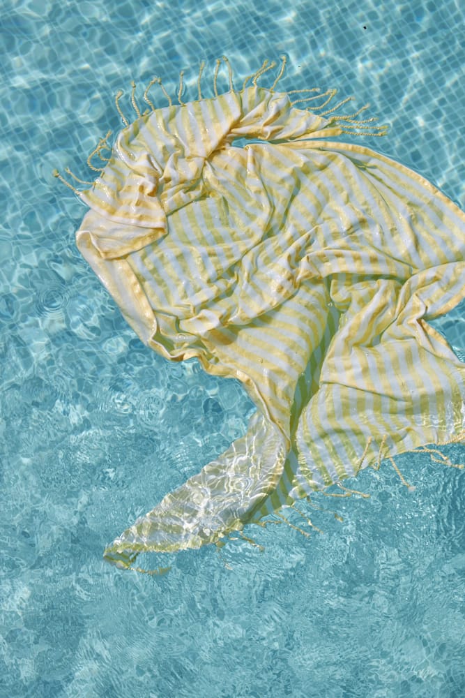 Serviette de bain Höllviken 90x150 cm, Jaune Boel & Jan