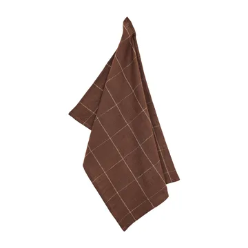 Serviette de cuisine Lunnevik en coton 50x70 cm - Marron - Boel & Jan