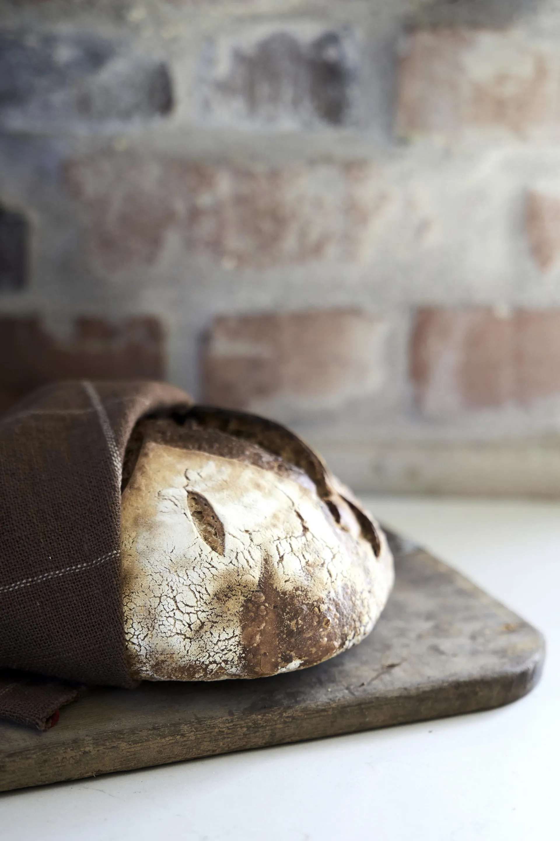 Serviette de cuisine Lunnevik en coton 50x70 cm, Marron Boel & Jan