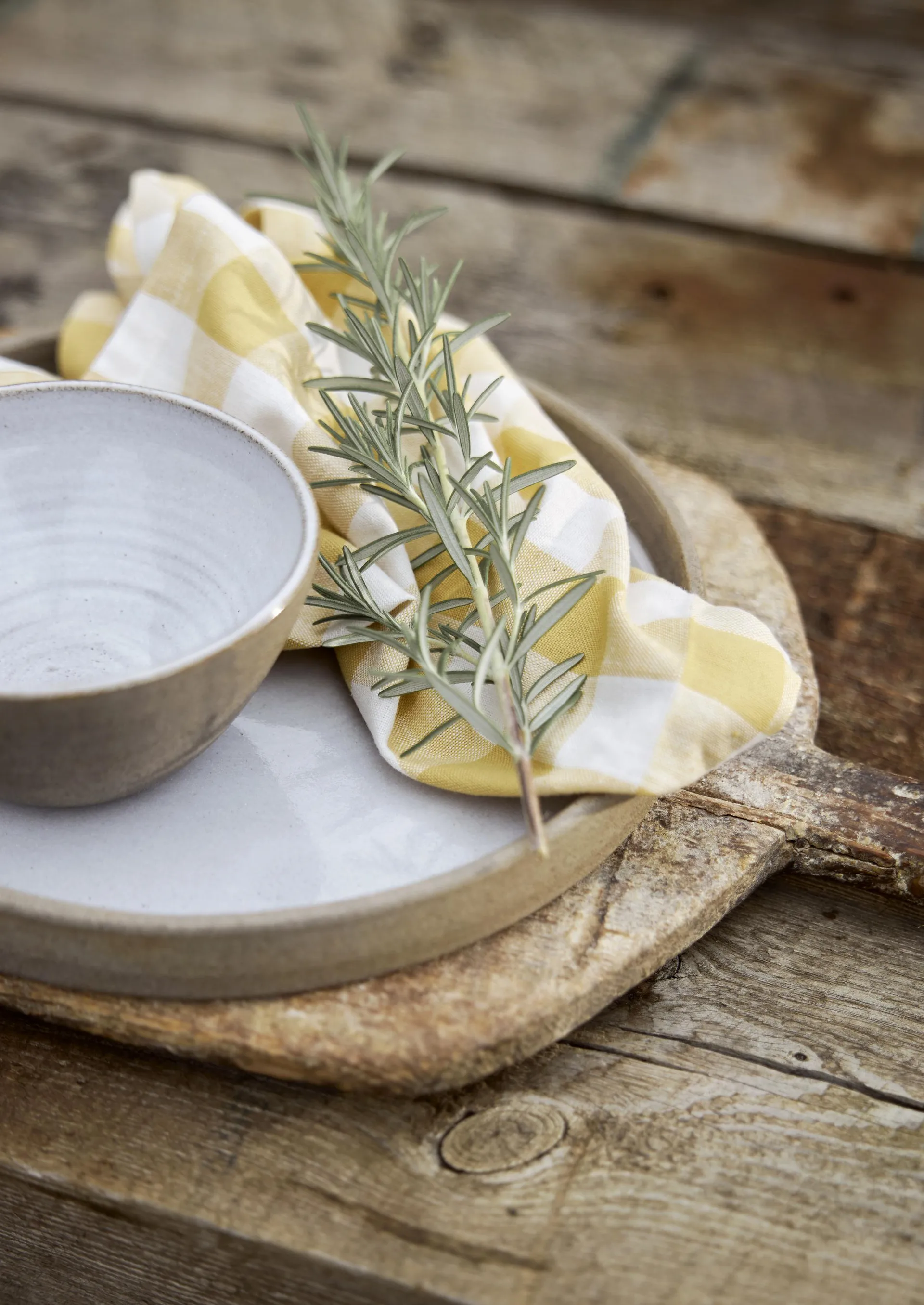 Serviette Grete 40x40 cm, lot de 4, Jaune Boel & Jan