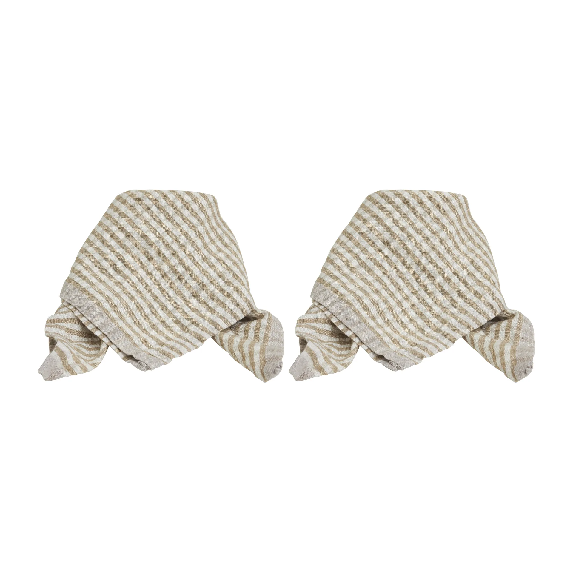 Serviette Lundgren 40x40 cm, lot de 2, Beige Boel & Jan