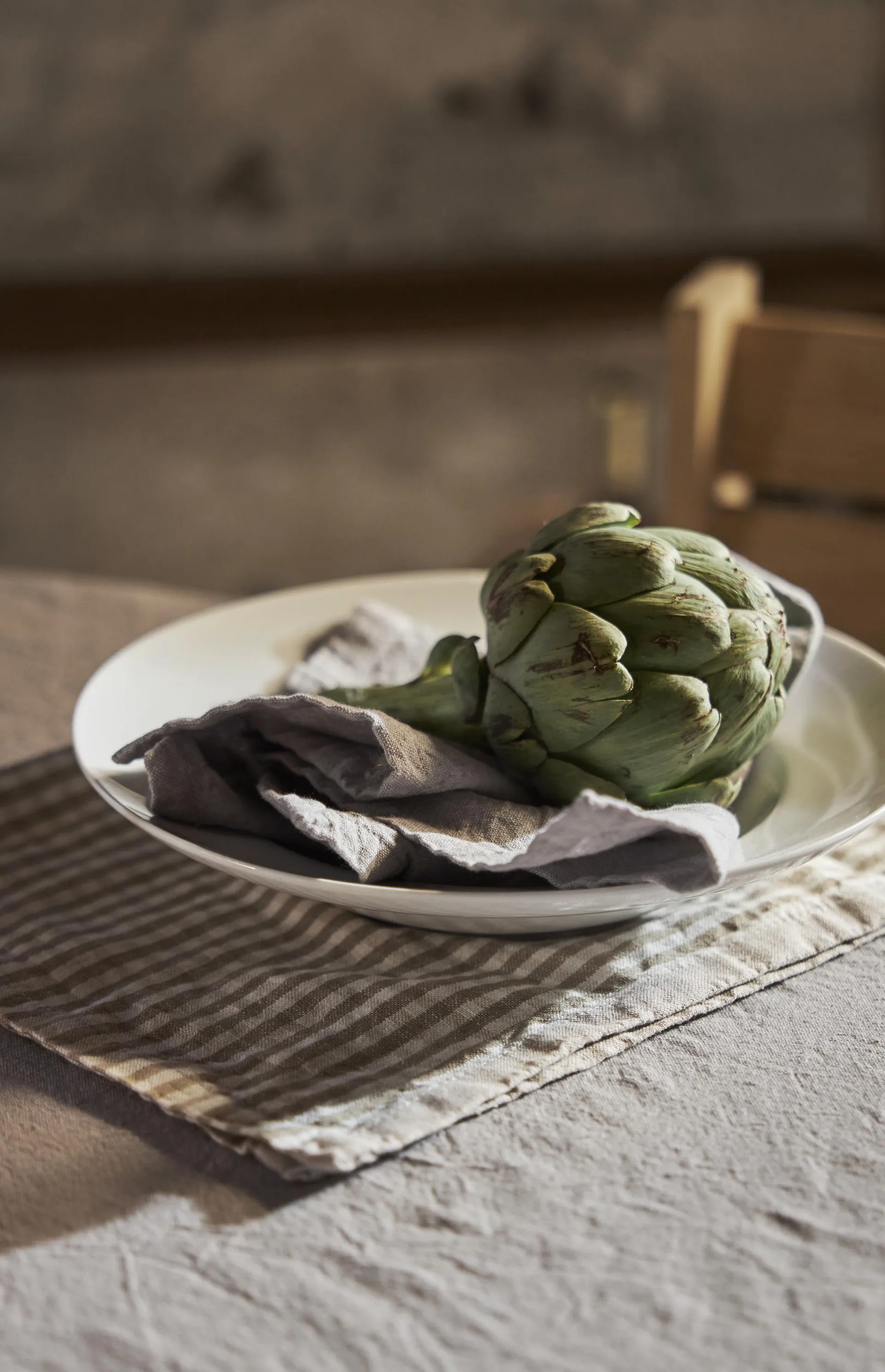 Serviette Lundgren 40x40 cm, lot de 2, Beige Boel & Jan