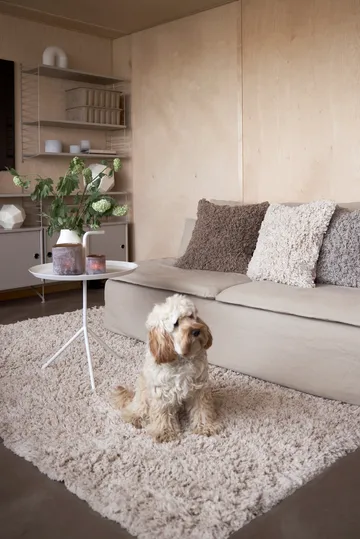 Taie d'oreiller Noma en coton 45x45 cm - Beige - Boel & Jan