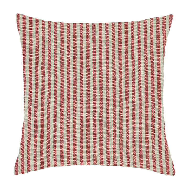 Taie Rough Linen Stripe 45x45 cm - Rouge - Boel & Jan