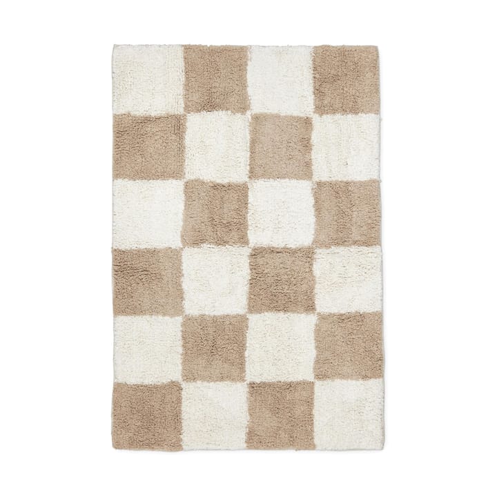 Tapis en coton Claudia - 60x90 cm, Beige-blanc - Boel & Jan
