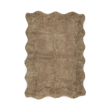 Tapis en coton Curly - 160x230 cm, Beige - Boel & Jan