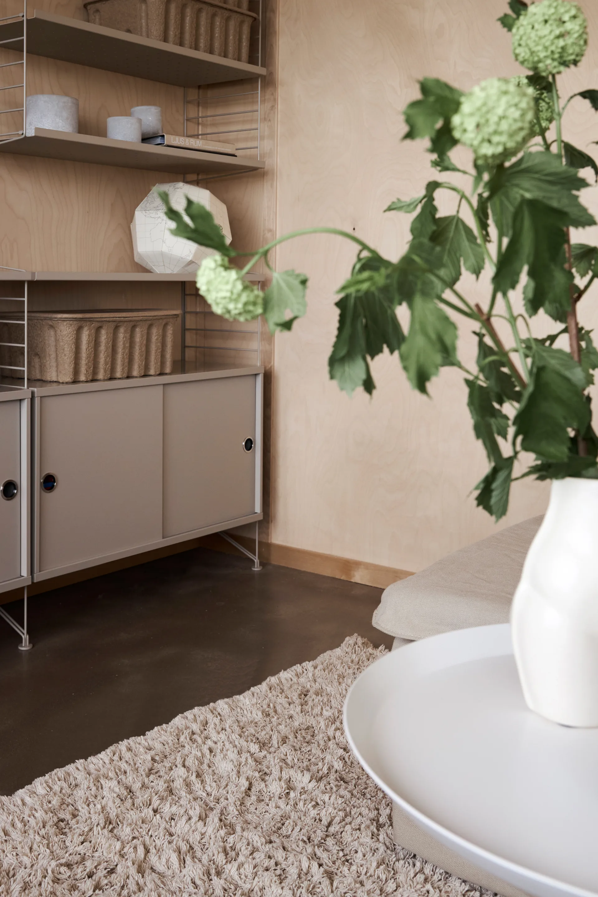 Tapis en coton Noma 160x230 cm, Beige Boel & Jan