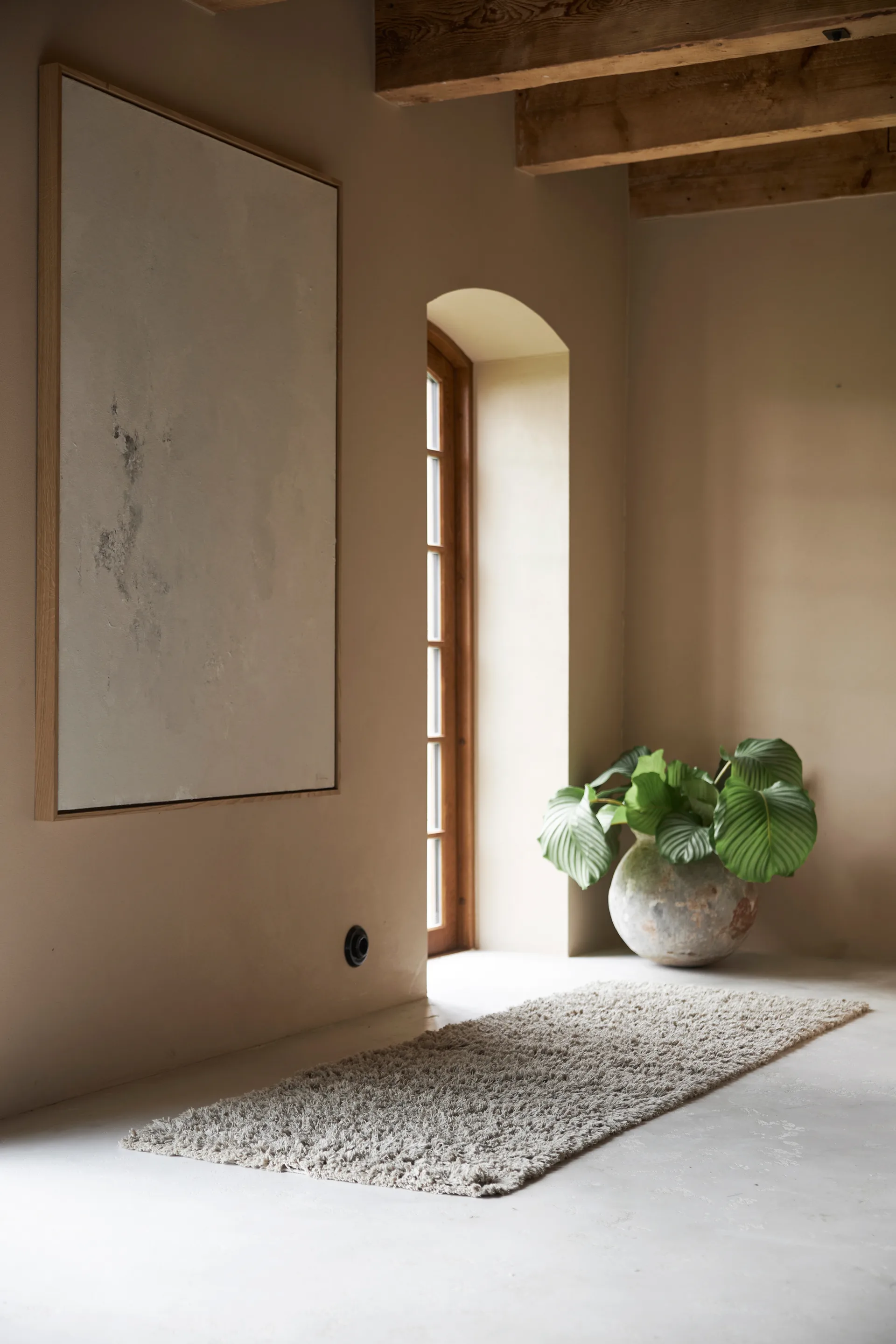 Tapis en coton Noma 70x140 cm, Gris Boel & Jan