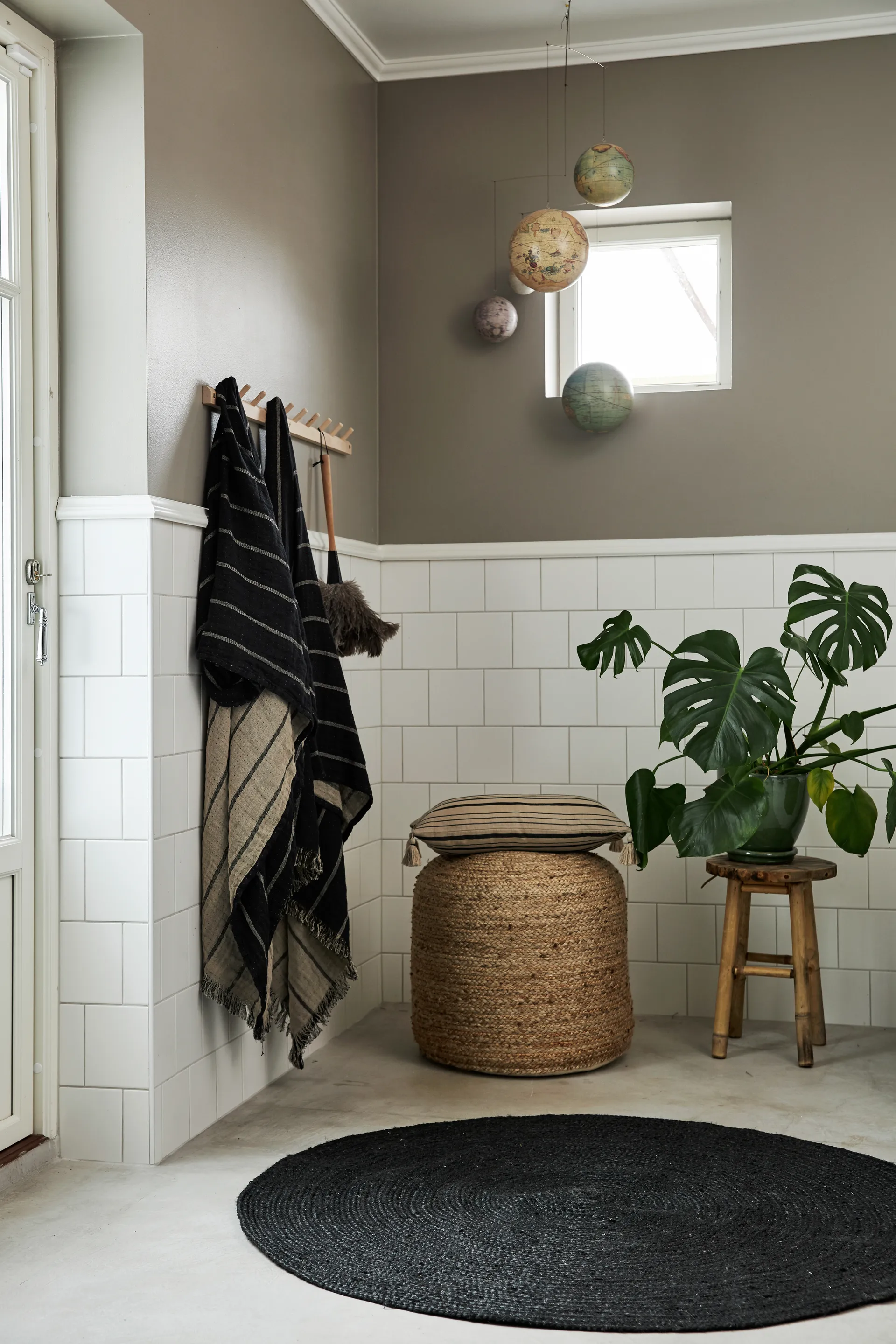 Tapis en jute Merida rond, Ø120 cm Boel & Jan