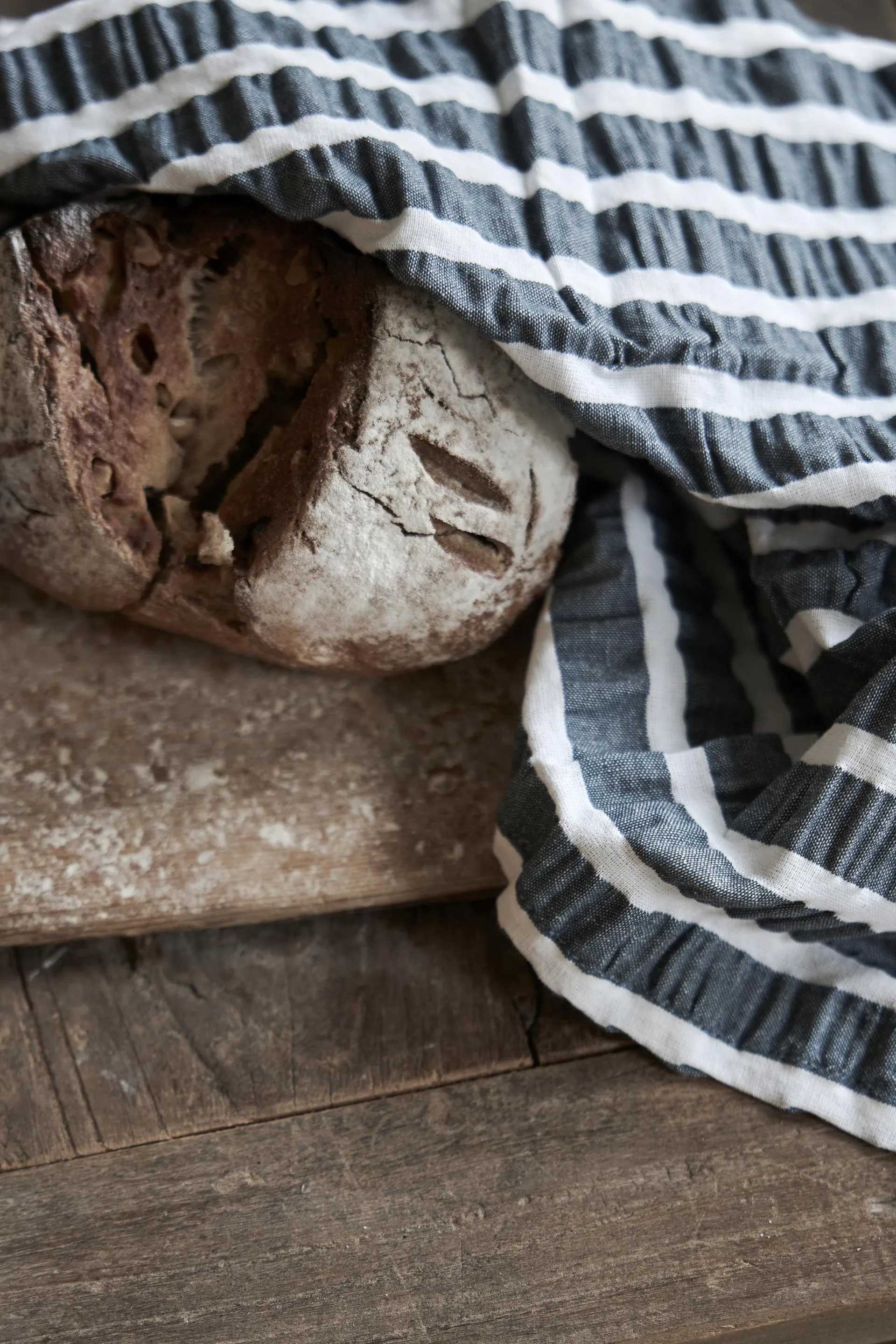 Torchon Alina 50x70 cm, Bleu-blanc Boel & Jan