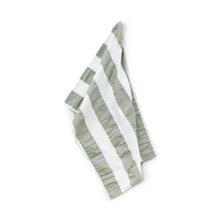 Torchon Alina 50x70 cm - Vert-blanc - Boel & Jan