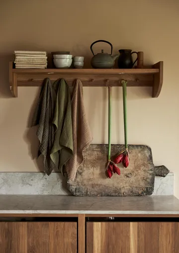 Torchon Astrid 50x70 cm - Vert - Boel & Jan