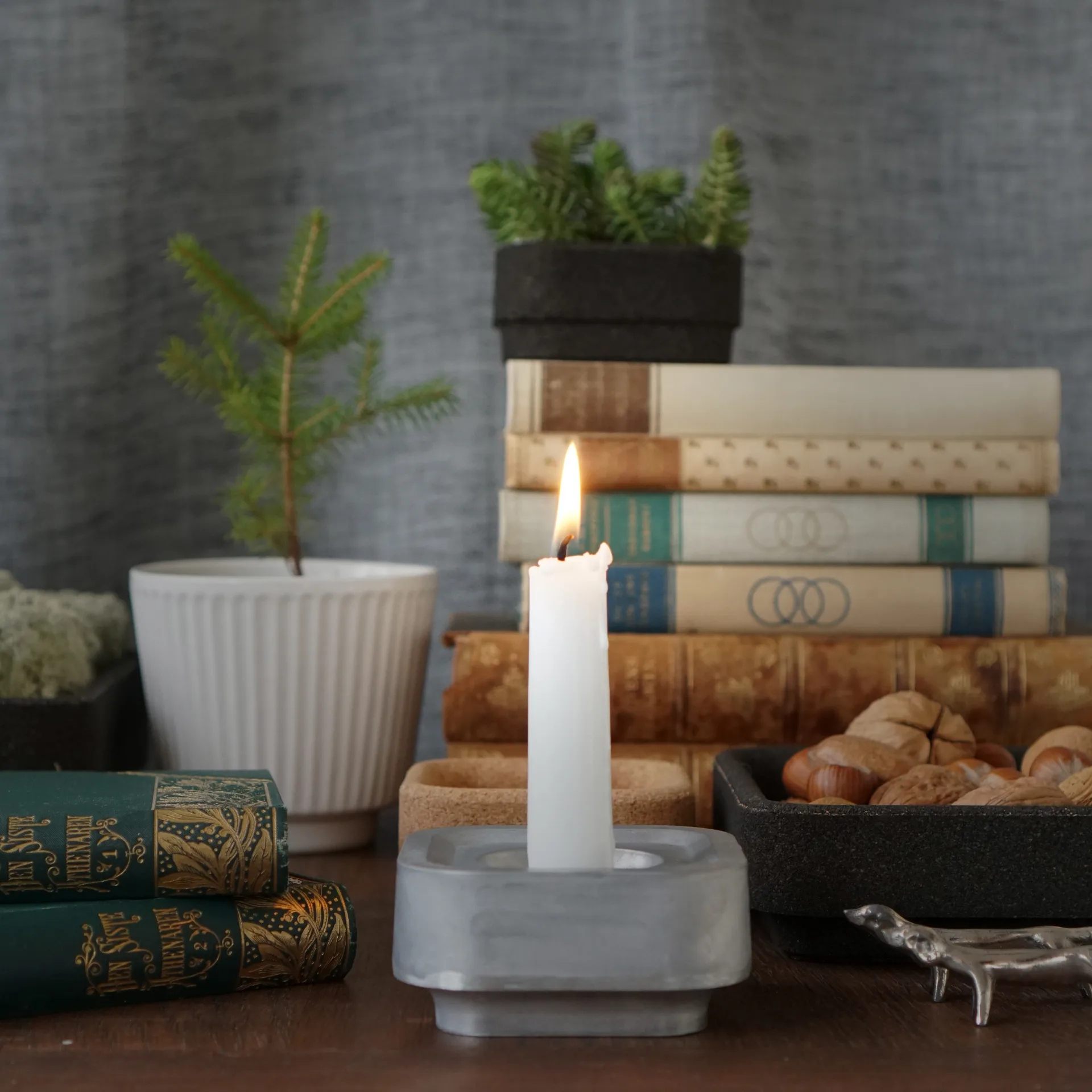 Bougeoir Stumpastaken Ettan, Aluminium Born In Sweden