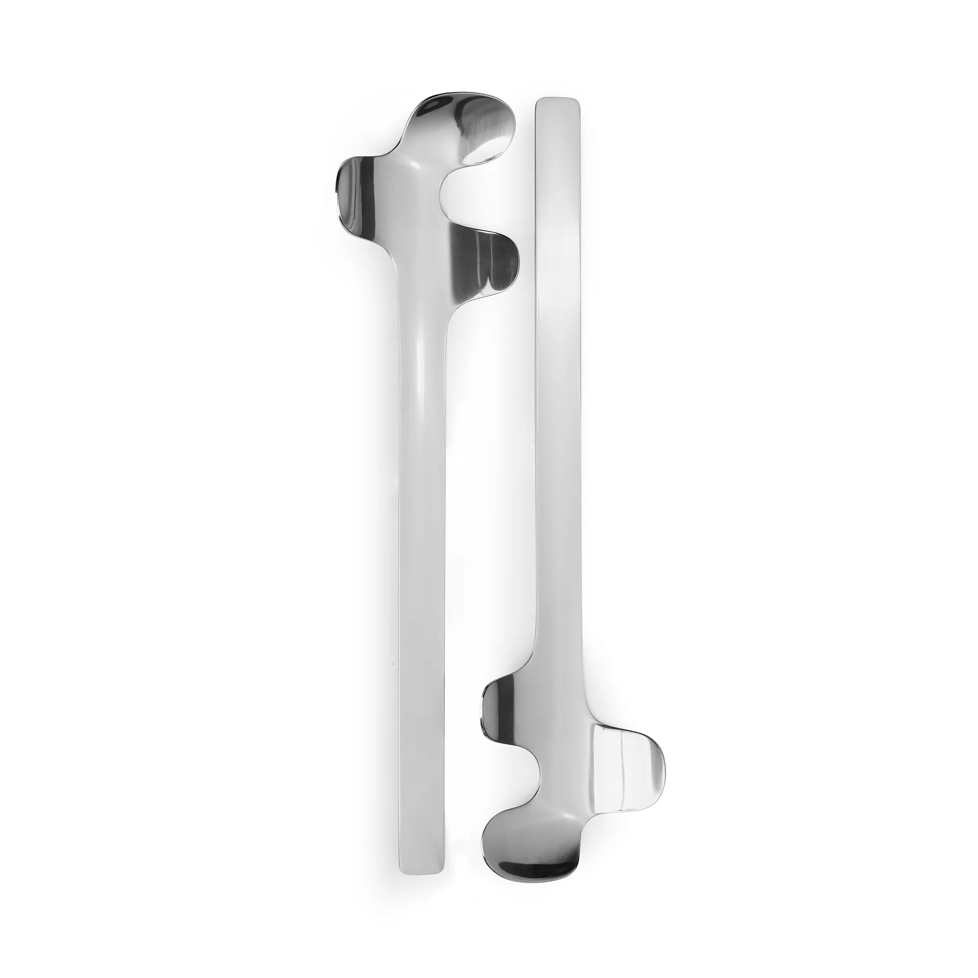 Couverts à salade Leaf, Acier poli Born In Sweden