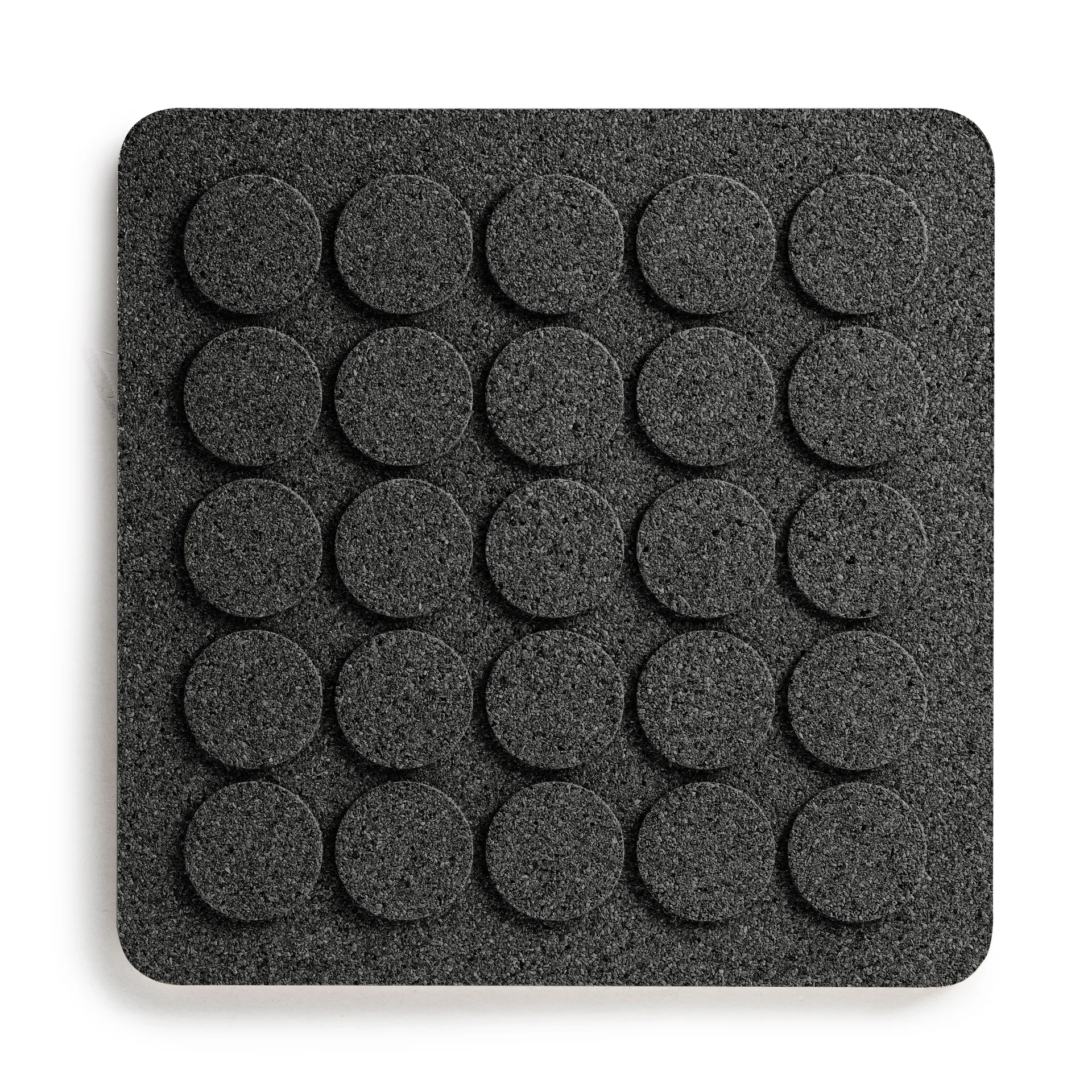Dessous de casserole carré Dots 20x20 cm, Noir Born In Sweden