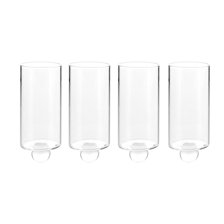 Vase Stumpastaken Lot de 4 - Transparent - Born In Sweden