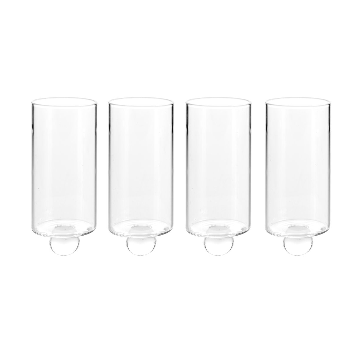 Born In Sweden Vase Stumpastaken Lot de 4 Transparent