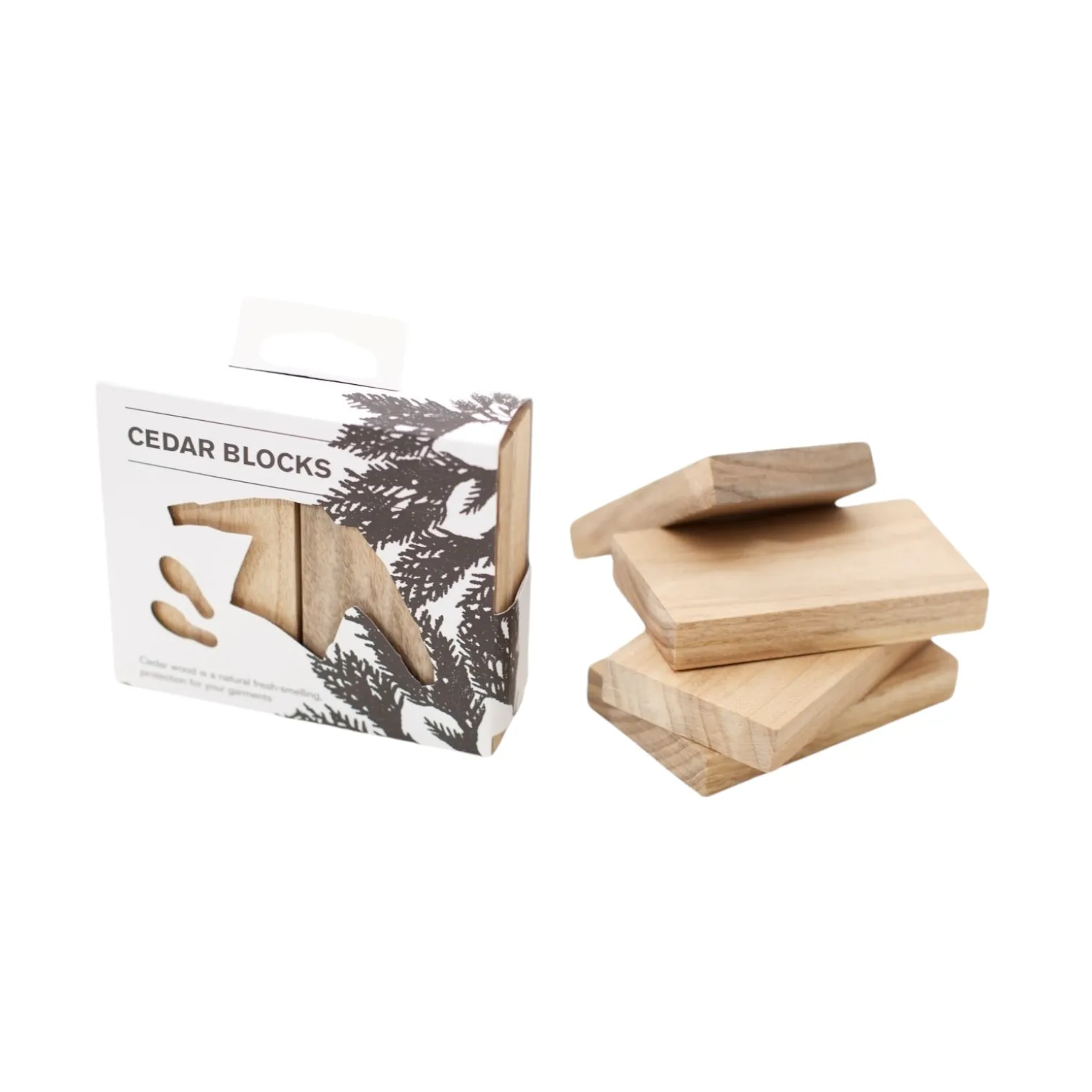 Bloc parfumé Bosign en cèdre blanc, Lot de 4 Bosign