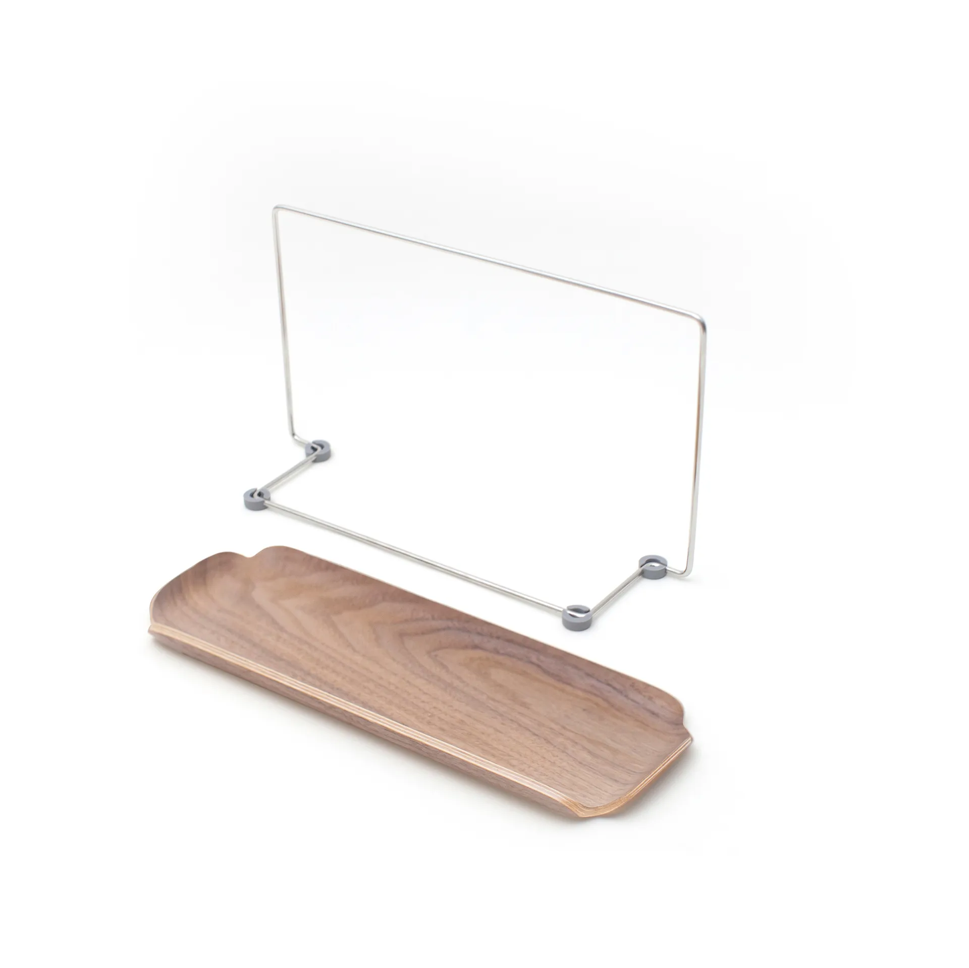 Égouttoir avec support pour chiffon LEAF, Noyer-inox Bosign