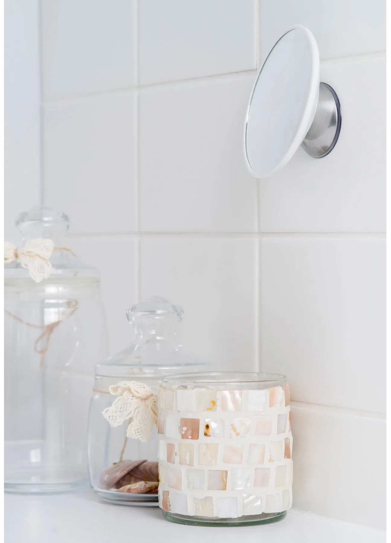 Miroir de maquillage AirMirror x15 amovible avec ventouse, Ø11,2 cm Bosign