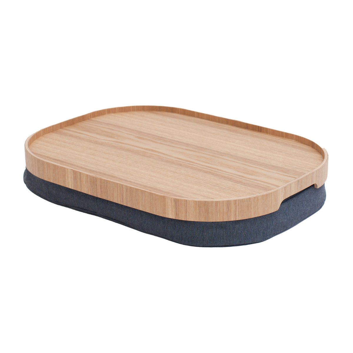 Bosign Plateau avec coussin Bosign curveline large 34x47 cm Saule