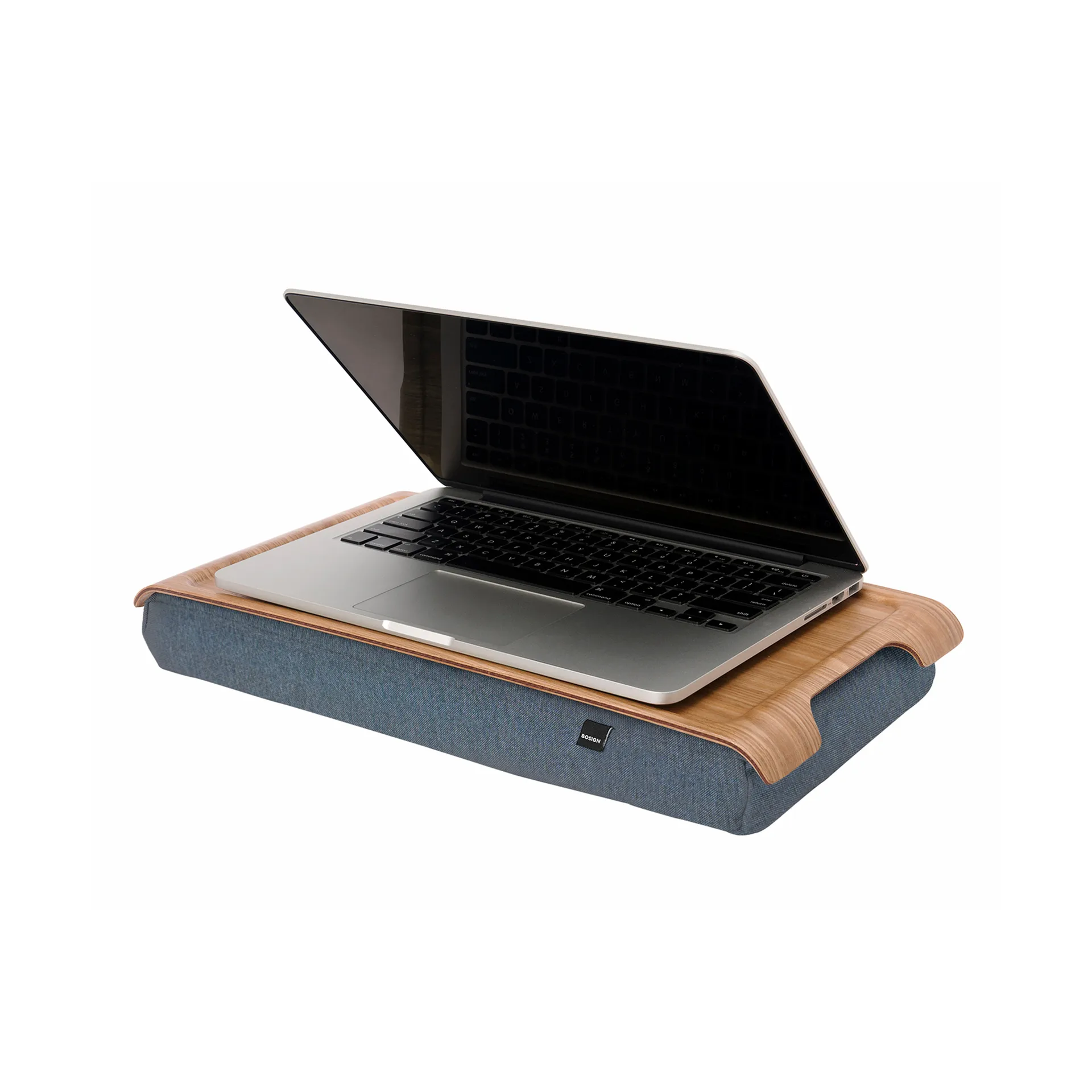 Plateau avec coussin mini, Bois de saule-gris salt & peppar Bosign