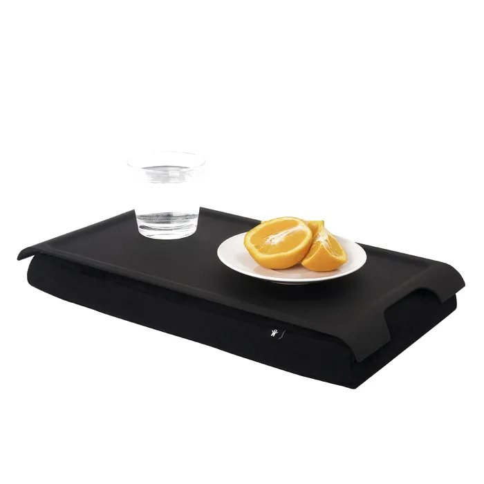 Plateau avec coussin mini, noir-plastique Bosign