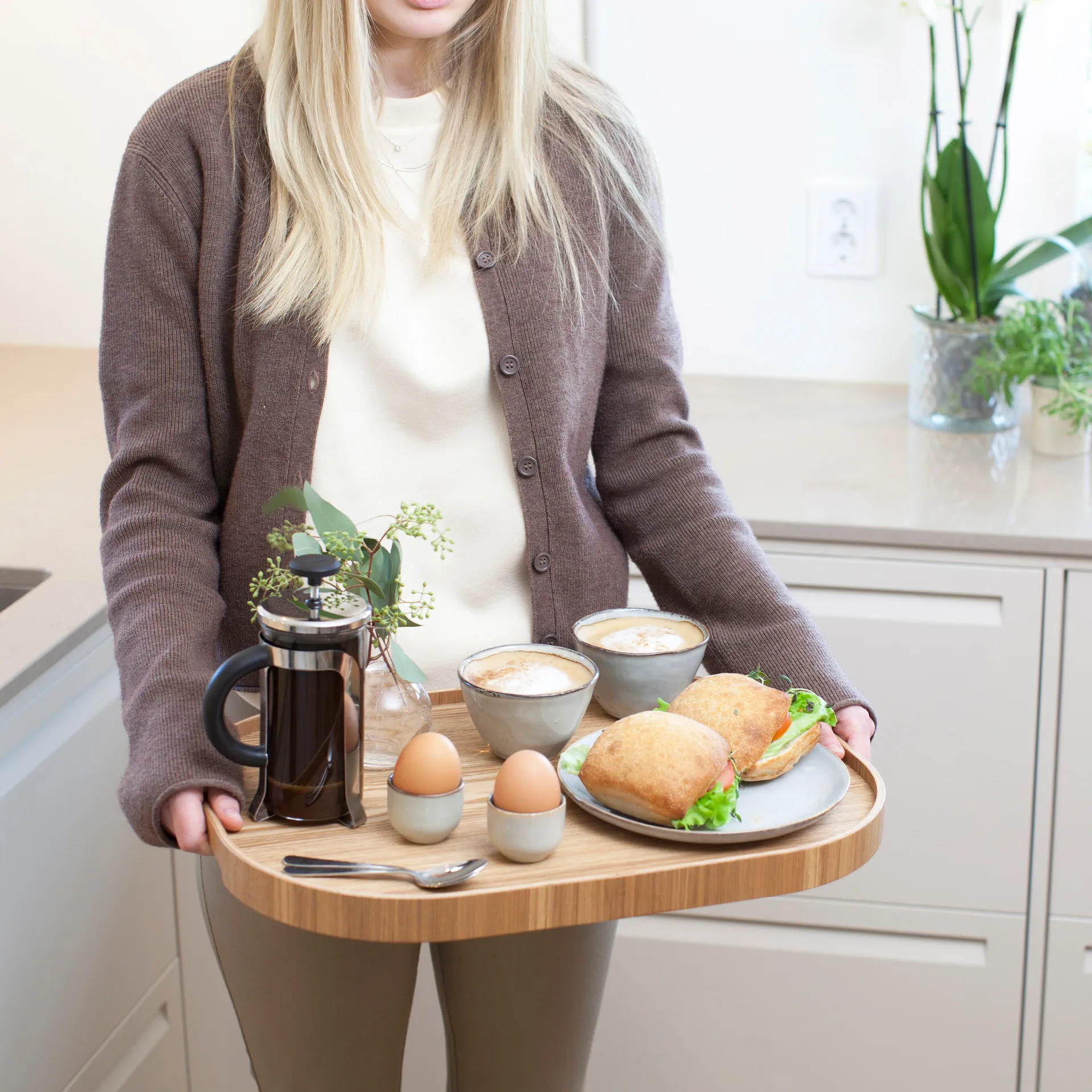 Plateau de service Bosign curveline large 34x47 cm, Saule Bosign